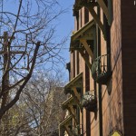 Schöne alte Backsteinbauten