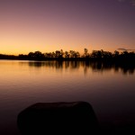 Sonnenuntergang am Theresa Creek Dam
