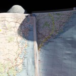 Kerstin navigiert mit unseren beiden Karten